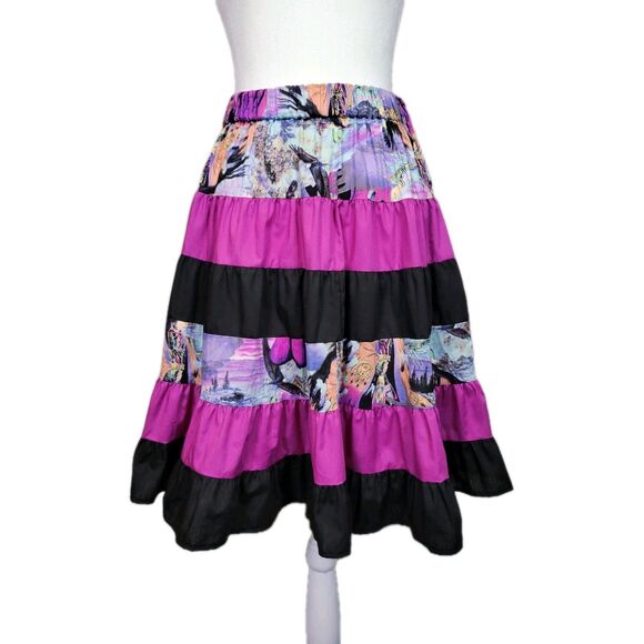 VTG 80s Ruffle Collection Square Dancing Skirt Womens *M* 24" Waist Full Block - Picture 1 of 9